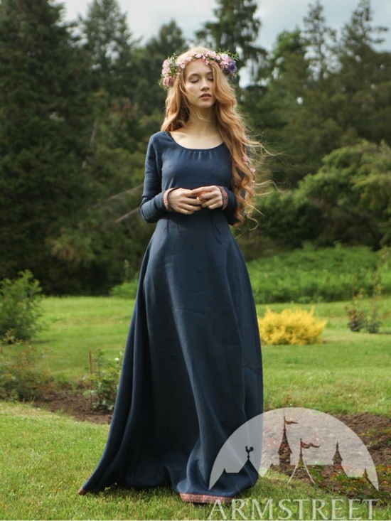 Armstreet Dresses & Skirts - Armstreet Medieval linen dress castlecore Renaissance whimsygoth fairy royalcore